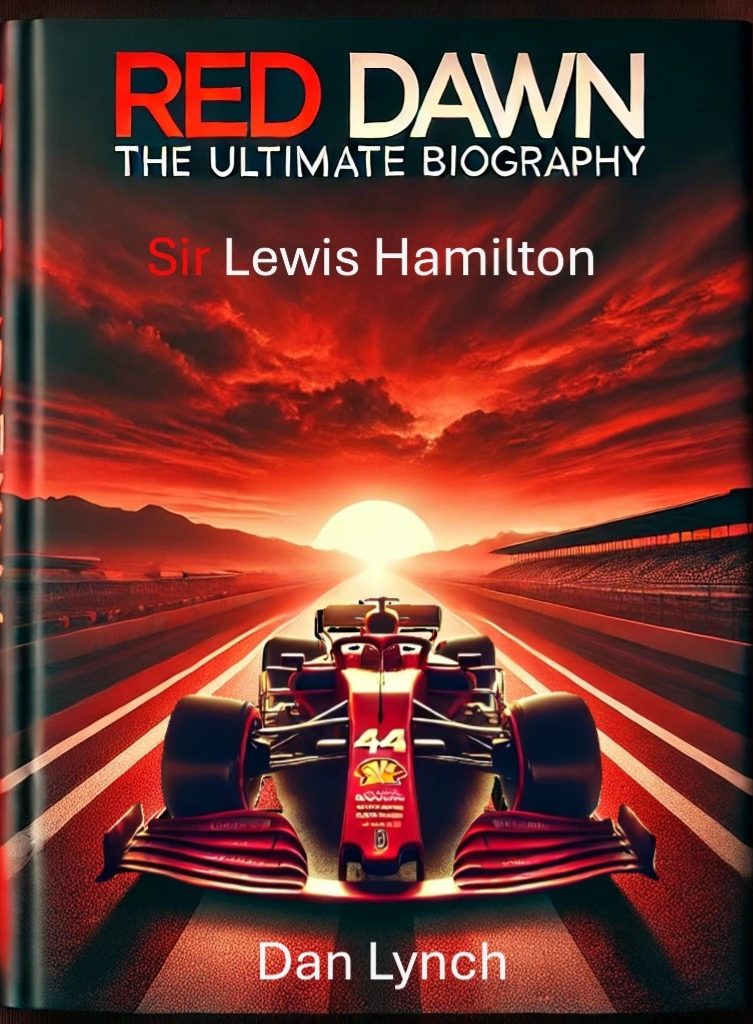 Red Dawn book cover – Lewis Hamilton biography by Dan Lynch